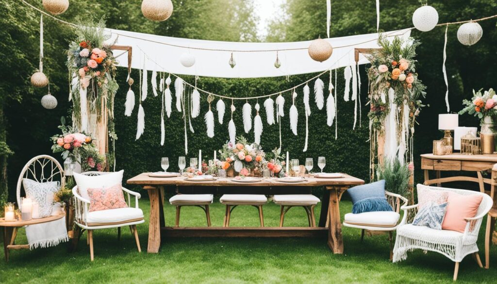 Boho Gartenparty