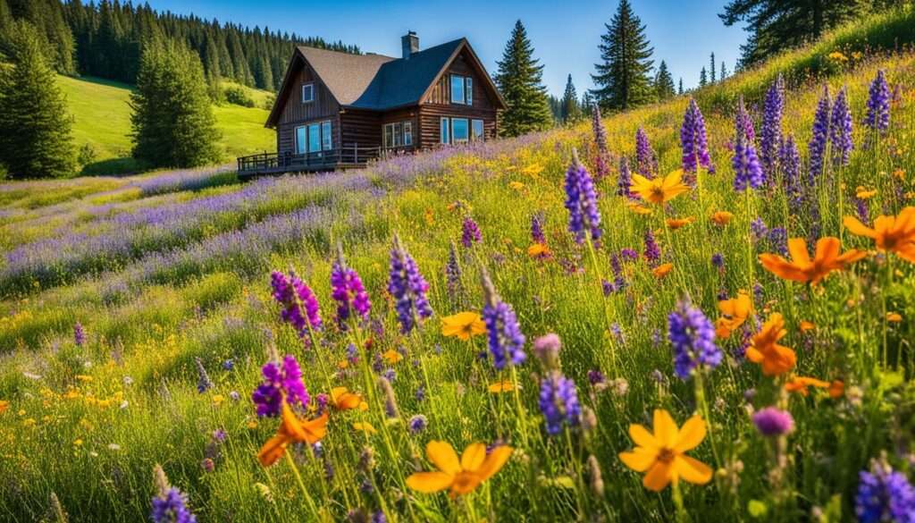 Vollblüte von Wildblumen