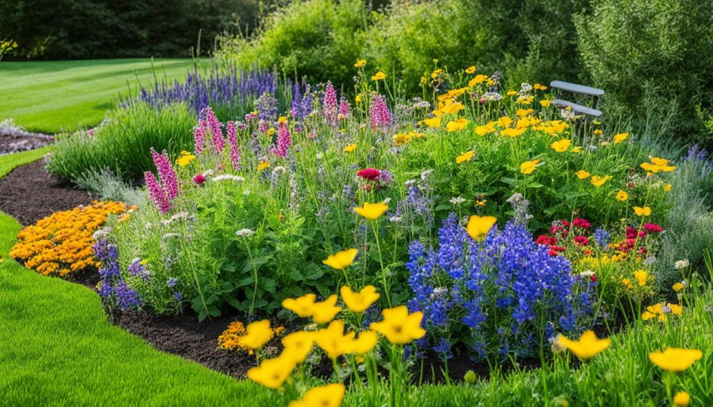 Wildblumen im Garten