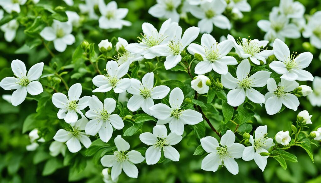 Strauch-Eibisch 'Diana' mit weißen Blüten